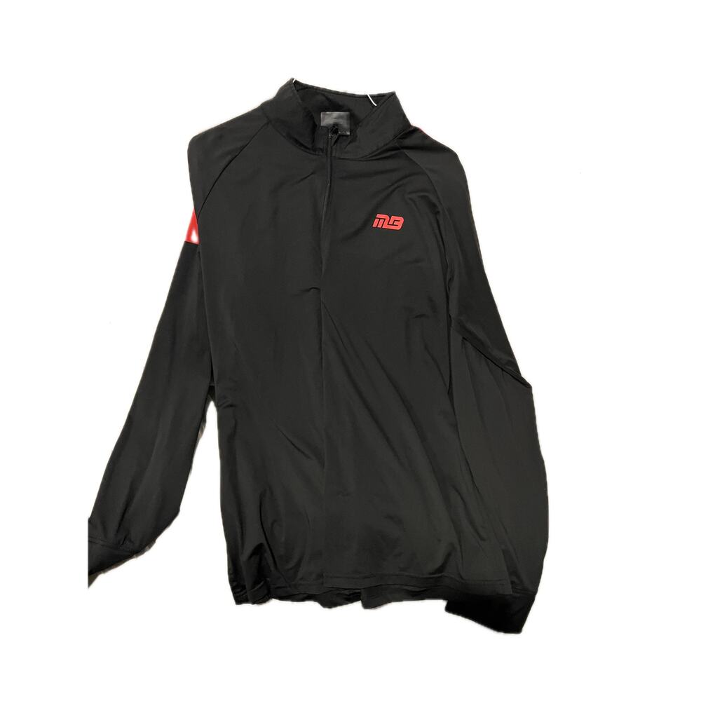 Musclebox Black Qtr Zip Long Sleeve Shirt Mens XL